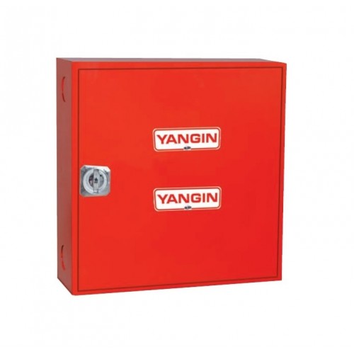 Sıva Üstü Cam Kapaklı Sulu Sistem Yangın Dolabı Tek Kabin UB12